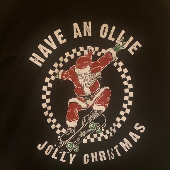 Holiday Time T-Shirt Black Size Youth XXL 18 "Have an Ollie Jolly Christmas" - Picture 1 of 4